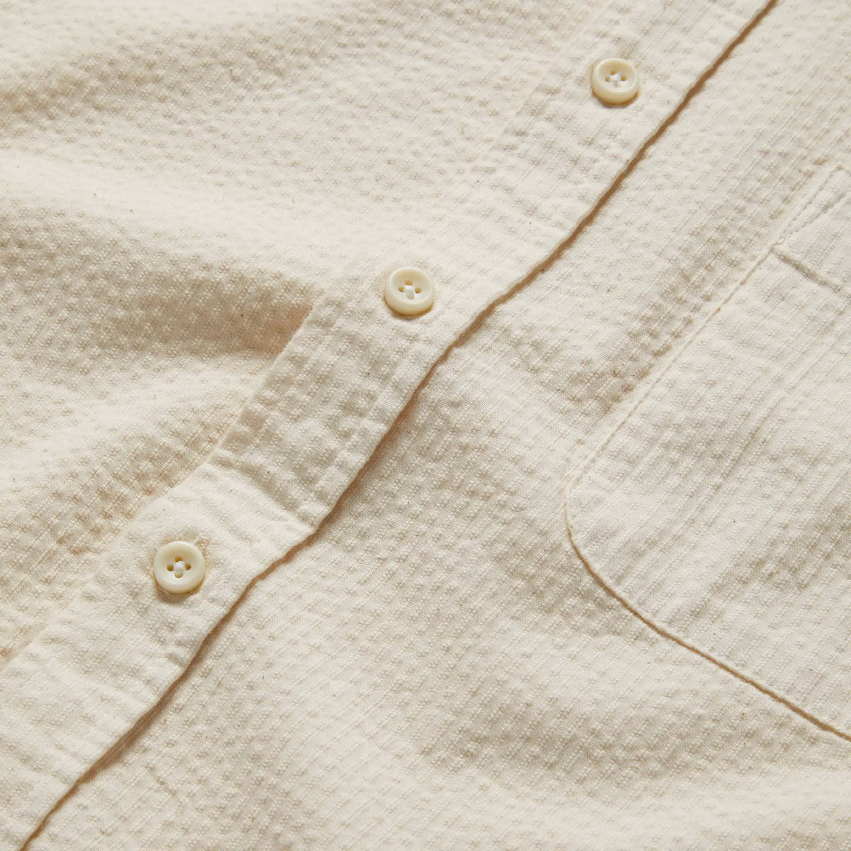 The Short Sleeve Jack in Natural Seersucker
