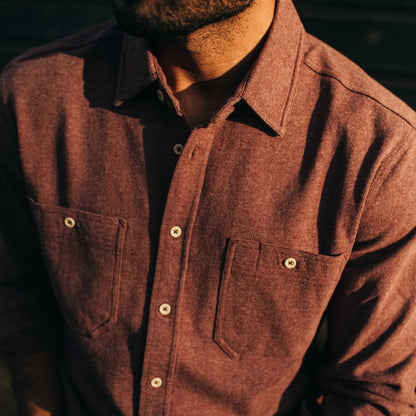 The Utility Shirt in Russet Heavy Bag