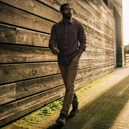 The Utility Shirt in Russet Heavy Bag
