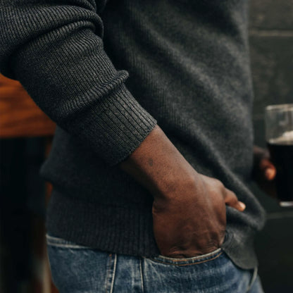 The Charleston Sweater in Heather Charcoal