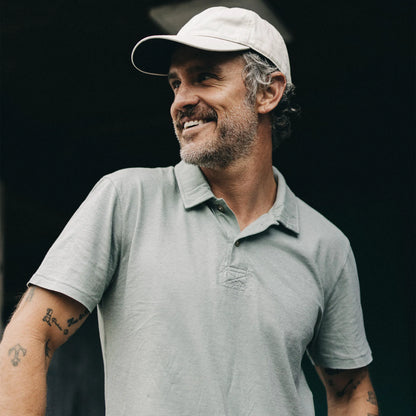 The Cotton Hemp Polo in Slate