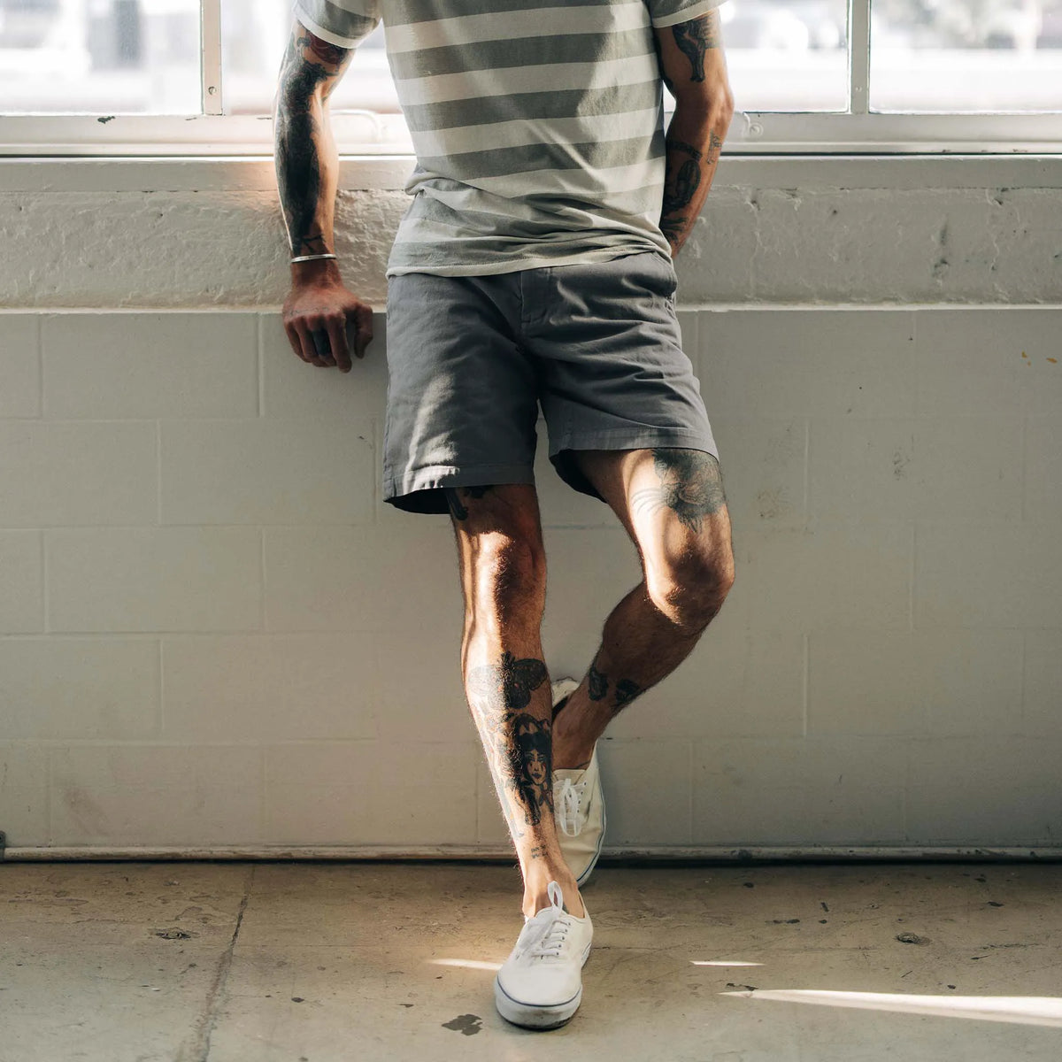 The Foundation Short in Organic Steeple Grey