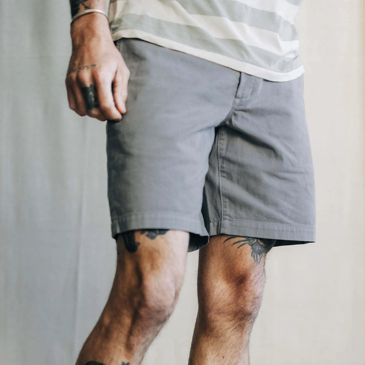 The Foundation Short in Organic Steeple Grey