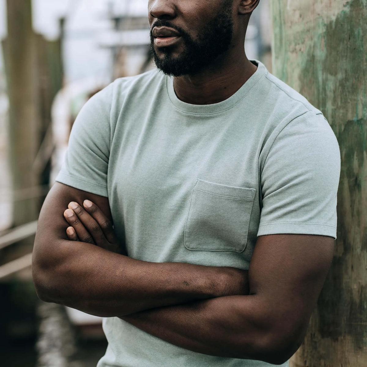 The Heavy Bag Tee in Slate