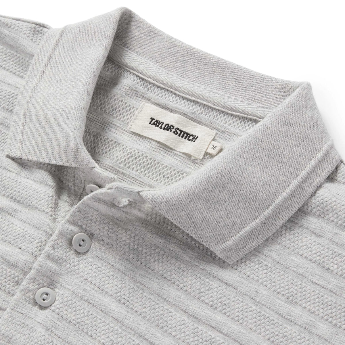 The Jacquard Polo in Ash Heather