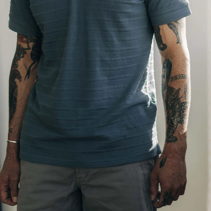 The Jacquard Polo in Storm