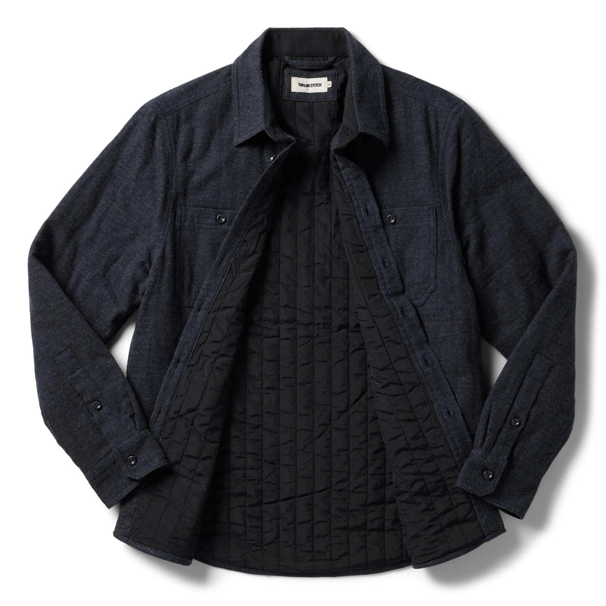The Lined Utility Shirt in Charcoal Donegal