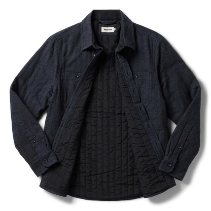 The Lined Utility Shirt in Charcoal Donegal