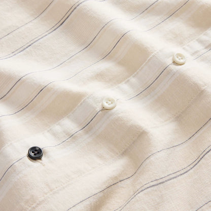 The Short Sleeve Hawthorne in Fog Stripe