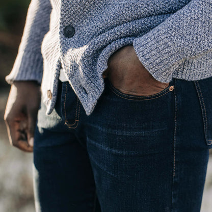 The Slim Jean in Wallace Wash Organic Selvage