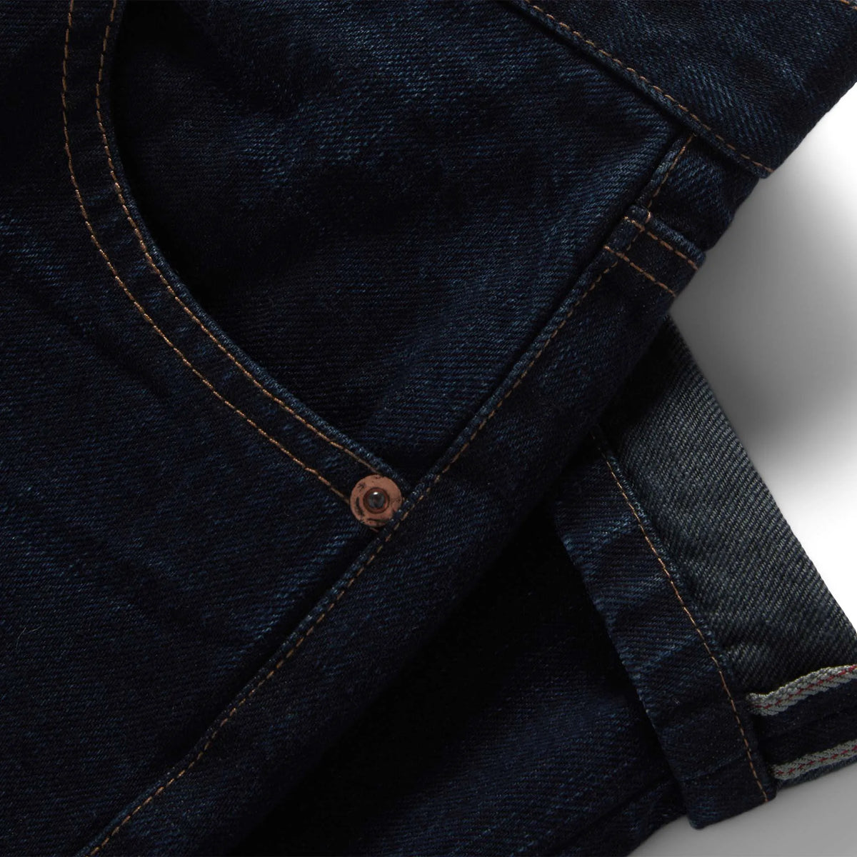 The Slim Jean in Wallace Wash Organic Selvage