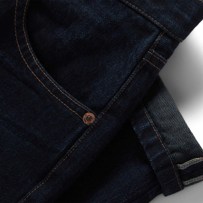 The Slim Jean in Wallace Wash Organic Selvage