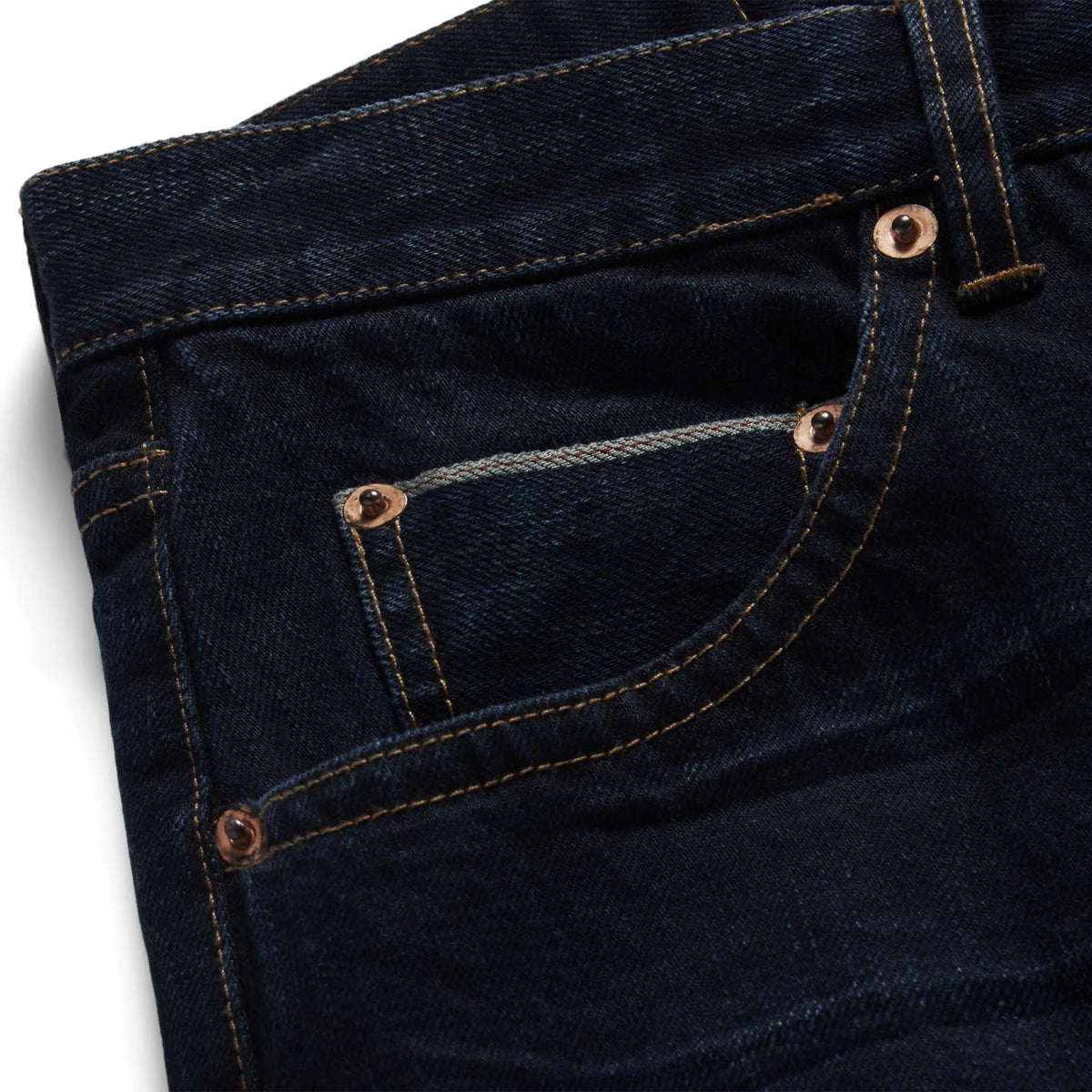 The Slim Jean in Wallace Wash Organic Selvage