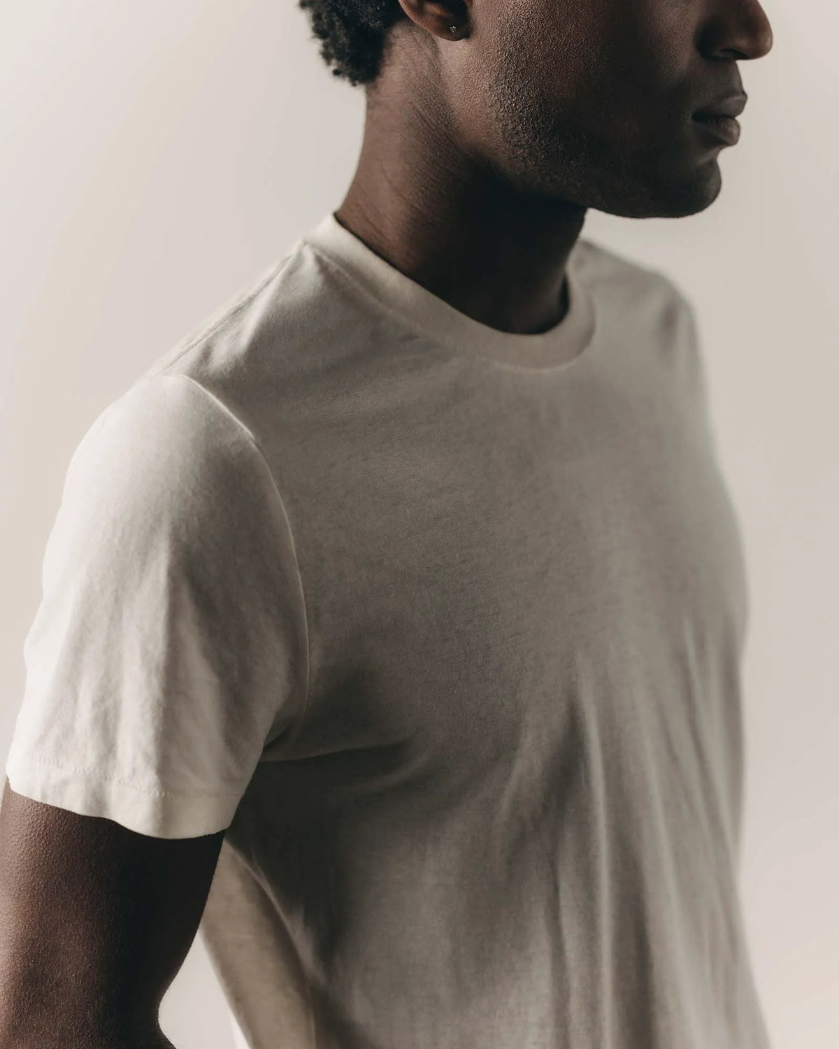 The Cotton Hemp Tee in Natural