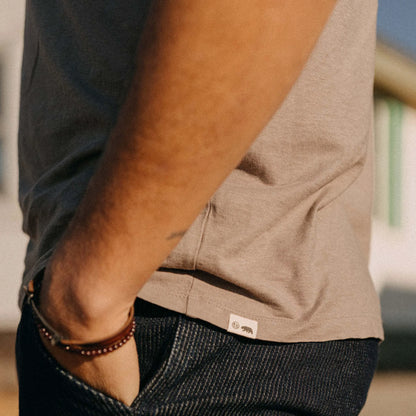 The Cotton Hemp Tee in Steeple Grey