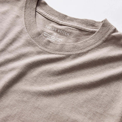 The Cotton Hemp Tee in Steeple Grey