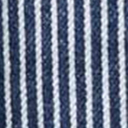 The Shop Shirt in Indigo Railroad Stripe Denim