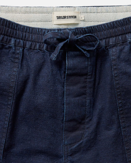 The Breakwater Pant in Rinsed Indigo Ripstop