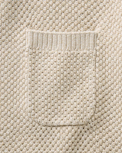 The Crawford Crew Sweater in Marled Natural
