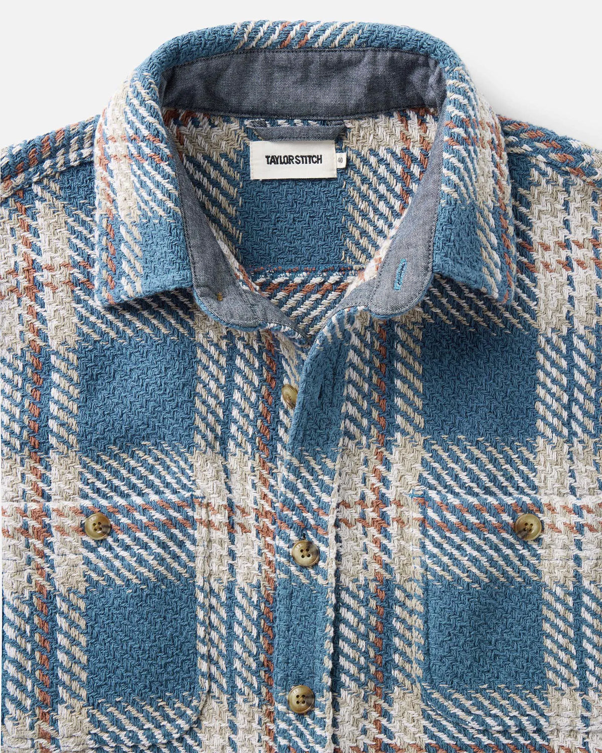 The Cutter Overshirt in Ocean Plaid