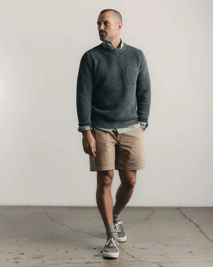The Foundation Short in Organic Khaki
