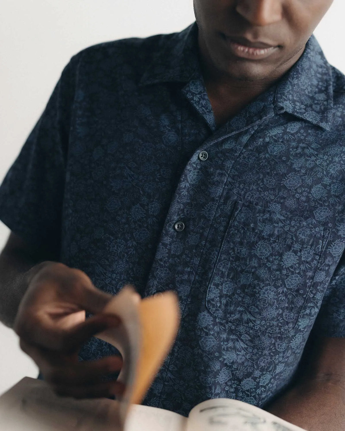 The Hawthorne Shirt in Japanese Night Bloom Jacquard