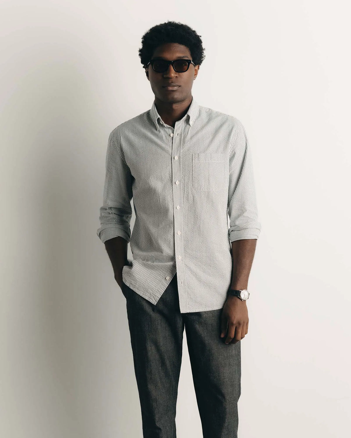 The Jack in Navy Stripe Seersucker