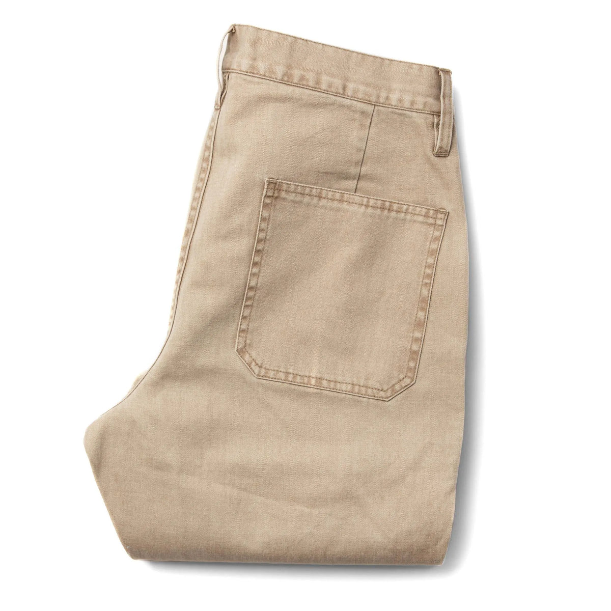 The Camp Pant in Khaki Herringbone