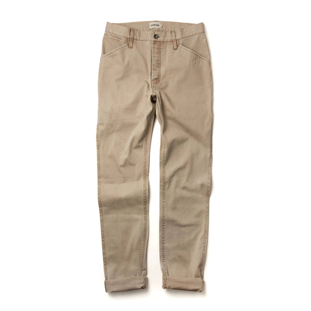 The Camp Pant in Khaki Herringbone
