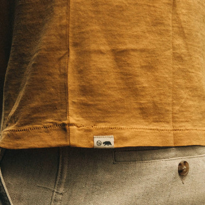 The Cotton Hemp Tee in Canary Eagle