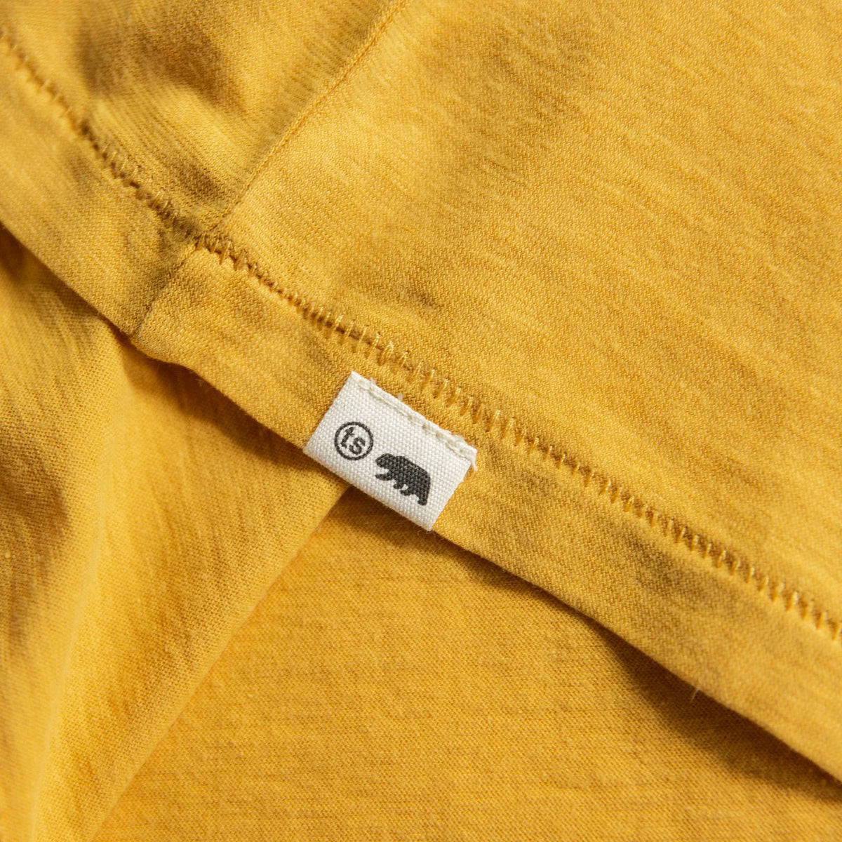 The Cotton Hemp Tee in Canary Eagle