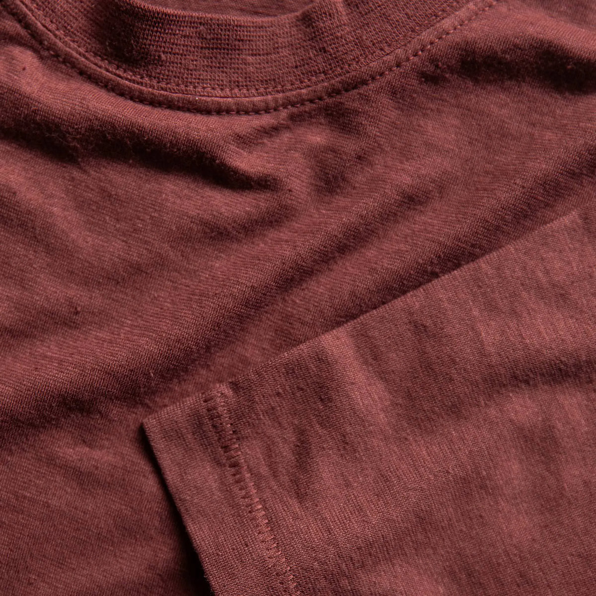 The Cotton Hemp Tee in Rust