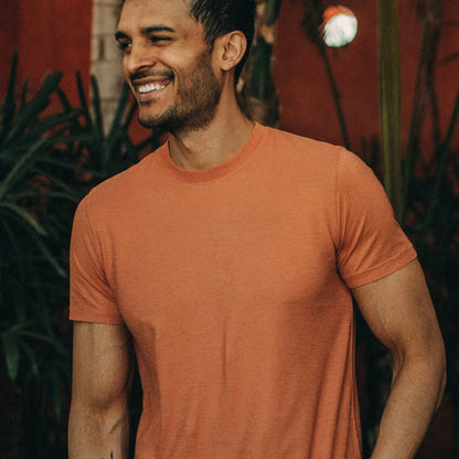 The Cotton Hemp Tee in Sunburn