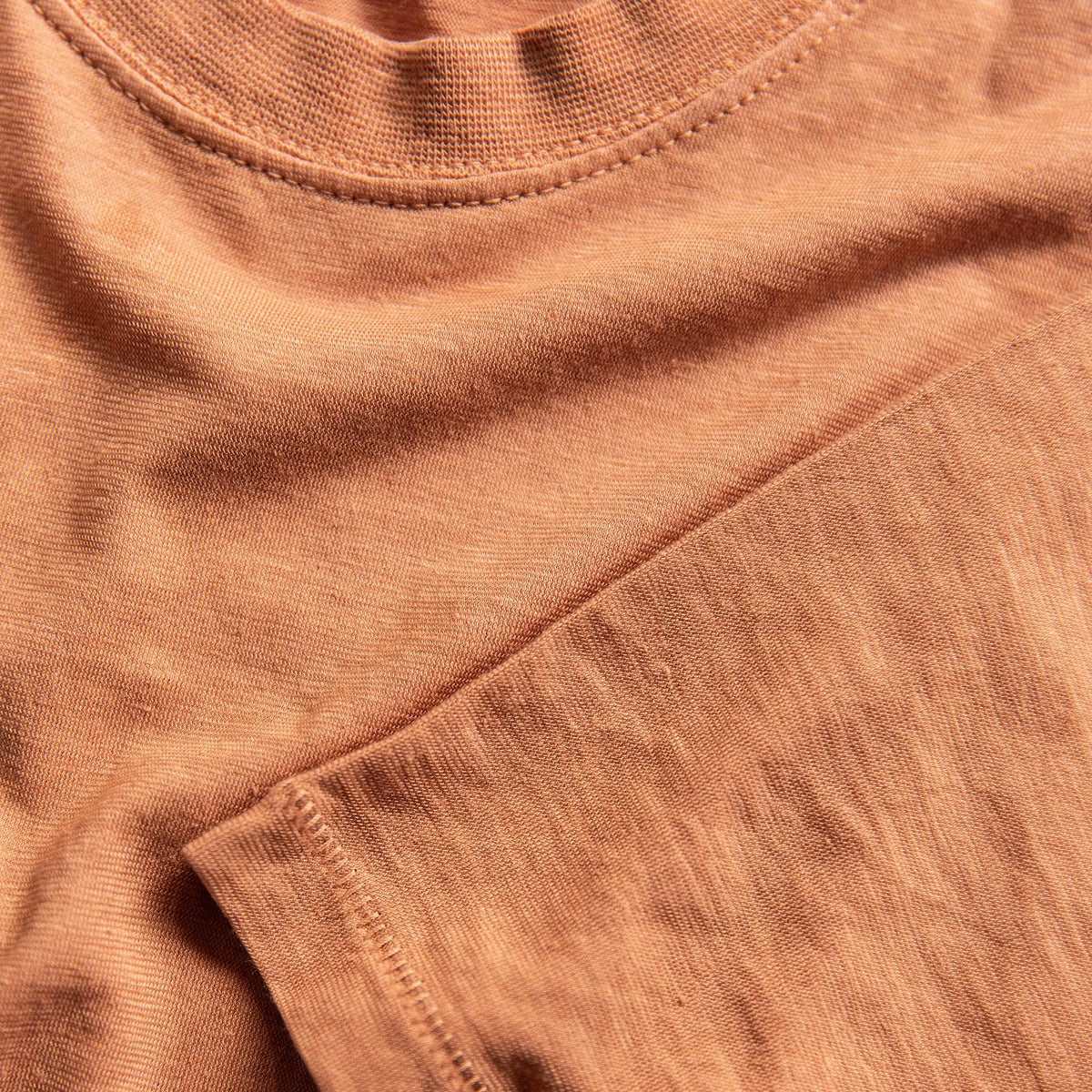 The Cotton Hemp Tee in Sunburn