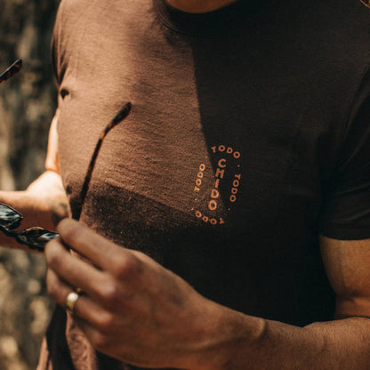 The Cotton Hemp Tee in Espresso Todo Chido