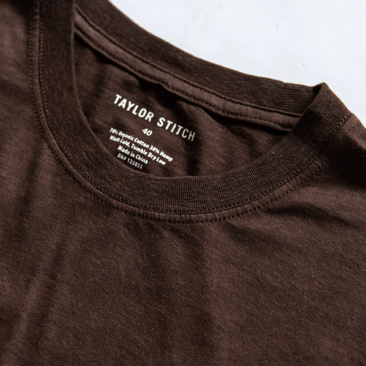 The Cotton Hemp Tee in Espresso Todo Chido