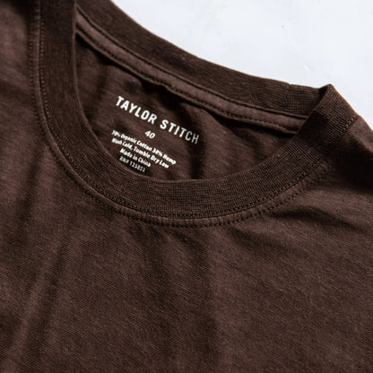 The Cotton Hemp Tee in Espresso Todo Chido