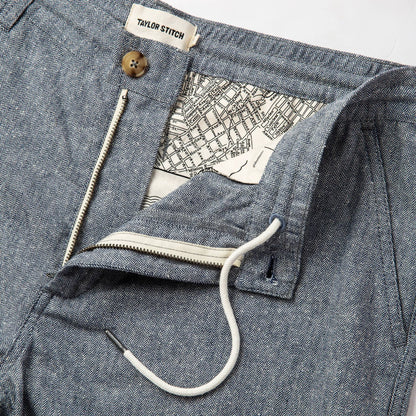 The Easy Short in Navy Herringbone