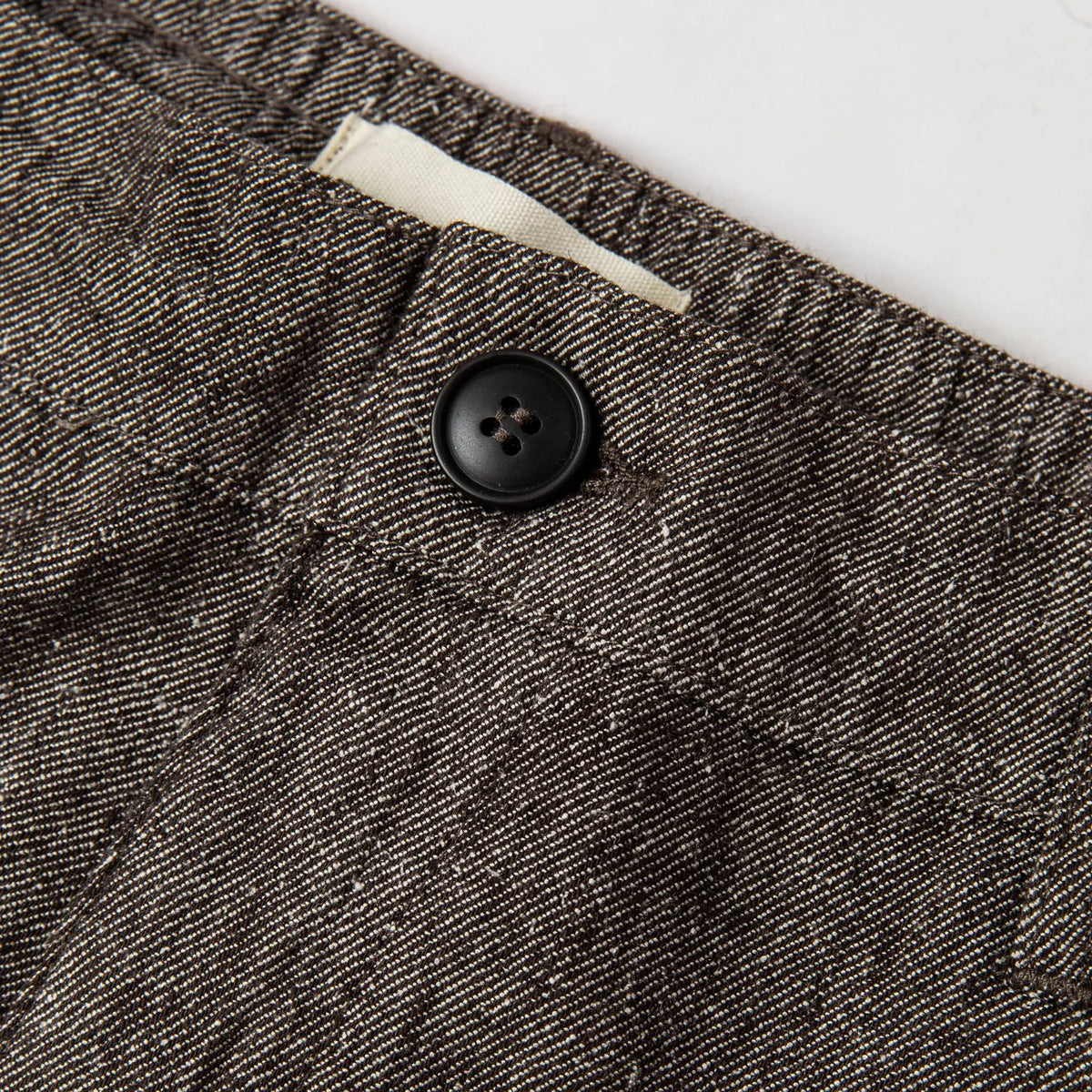 The Easy Pant in Espresso Linen