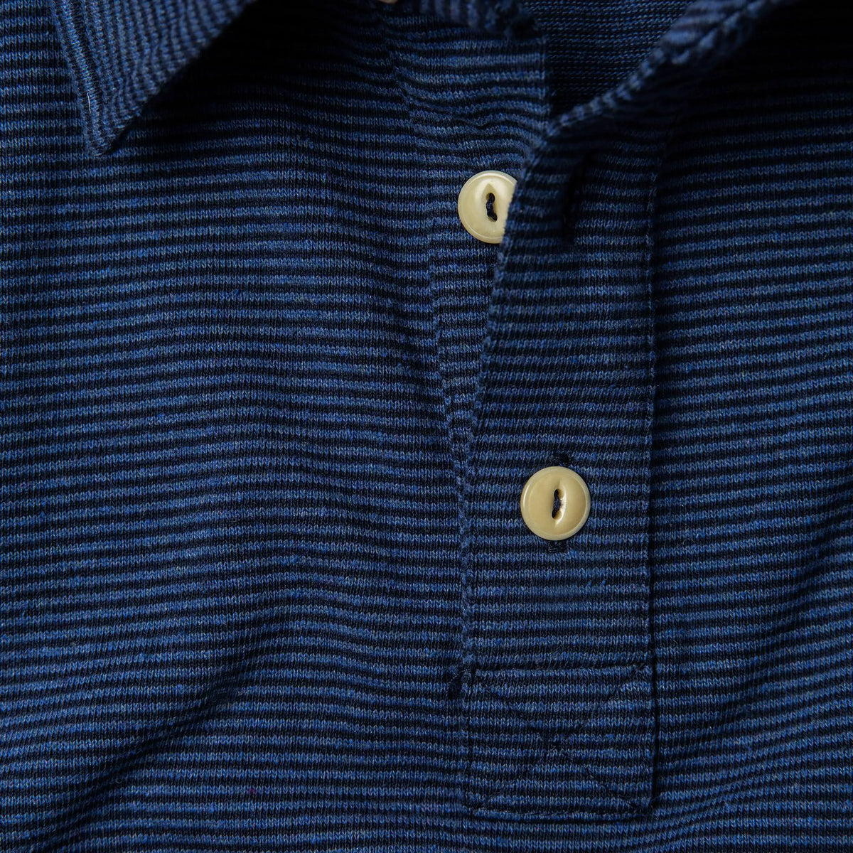 The Heavy Bag Polo in Navy Stripe