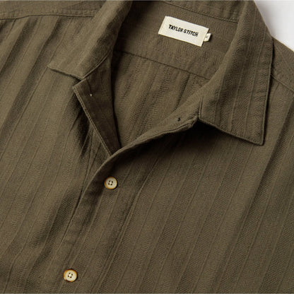 The Havana in Olive Jacquard Stripe