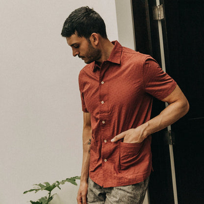 The Havana in Rusted Floral Jacquard