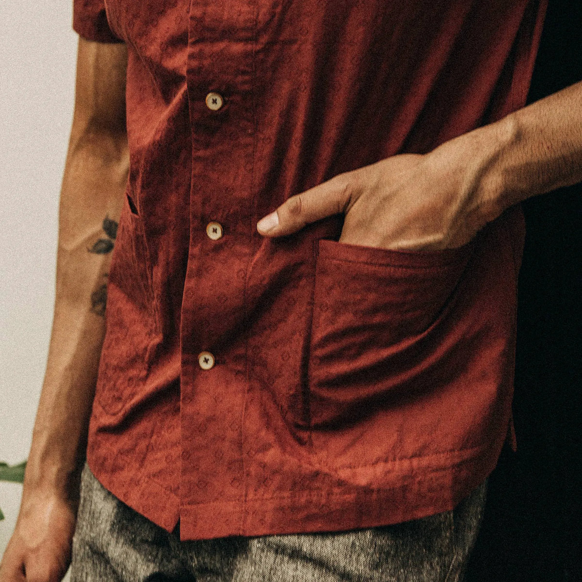 The Havana in Rusted Floral Jacquard