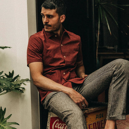 The Havana in Rusted Floral Jacquard