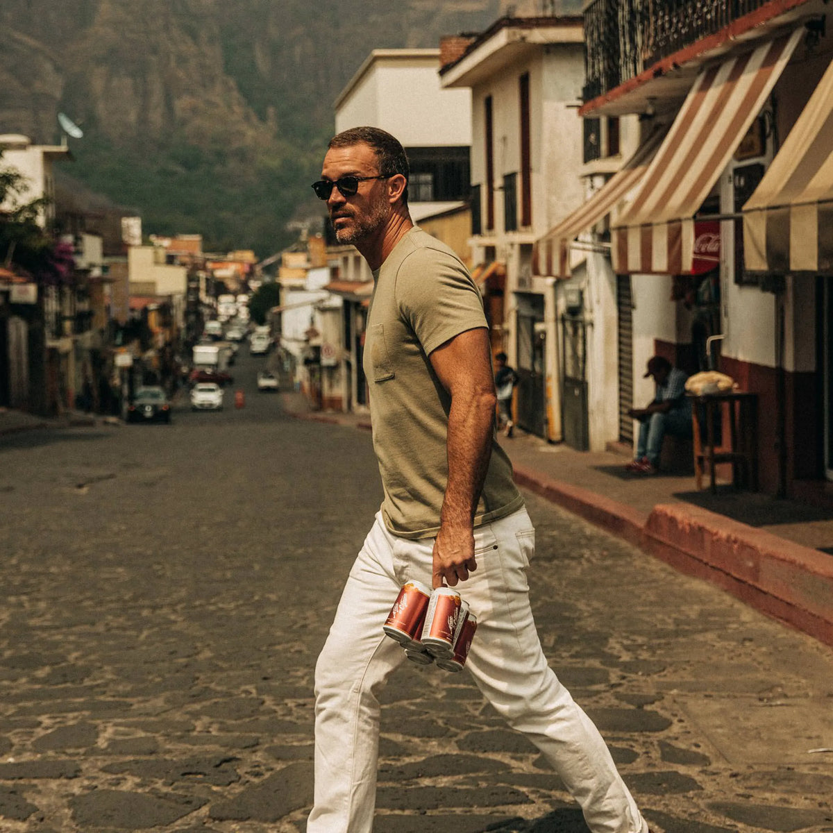 The Heavy Bag Tee in Cactus Moon