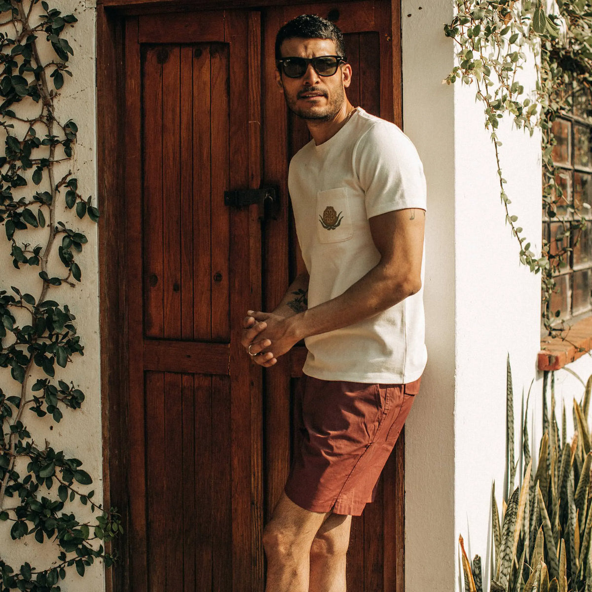 The Heavy Bag Tee in Desert Flower