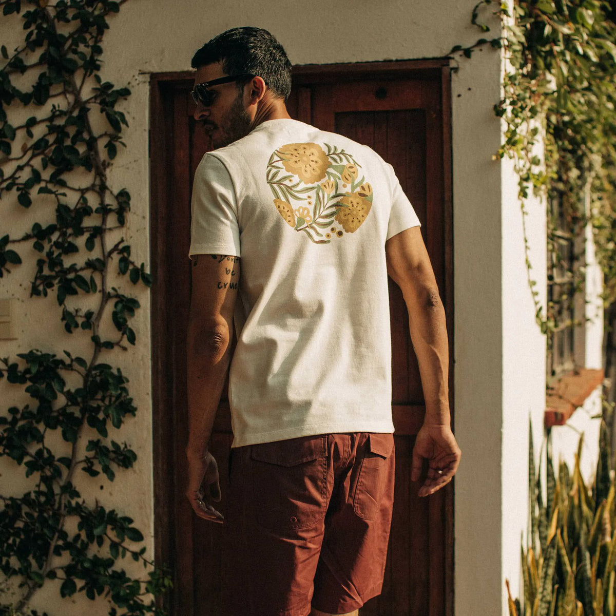 The Heavy Bag Tee in Desert Flower