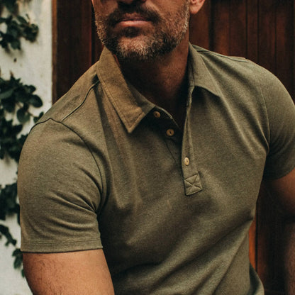 The Heavy Bag Polo in Olive