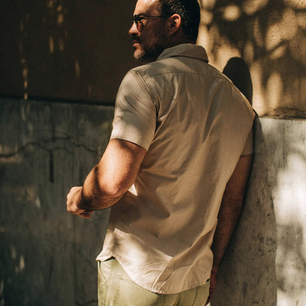 The Short Sleeve Officer Shirt in Khaki