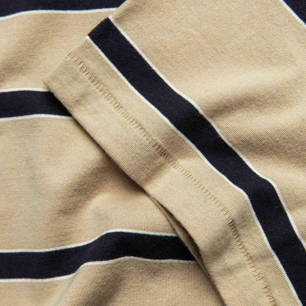 The Organic Cotton Tee in Khaki Stripe